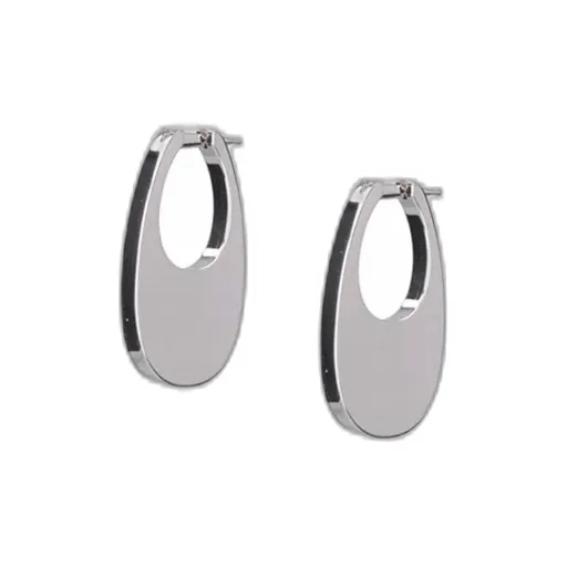Swipe Medium Hoop Earrings