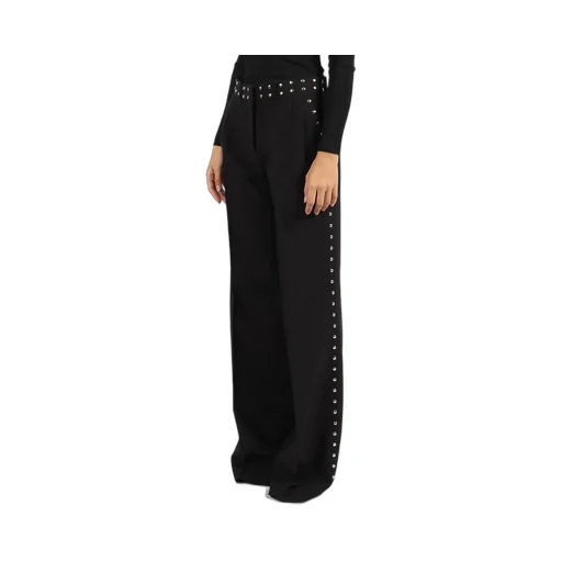 Studded High Waist Tailored Trousers