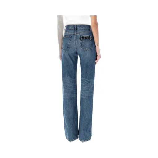 High-Waisted Slim-Fit Jeans