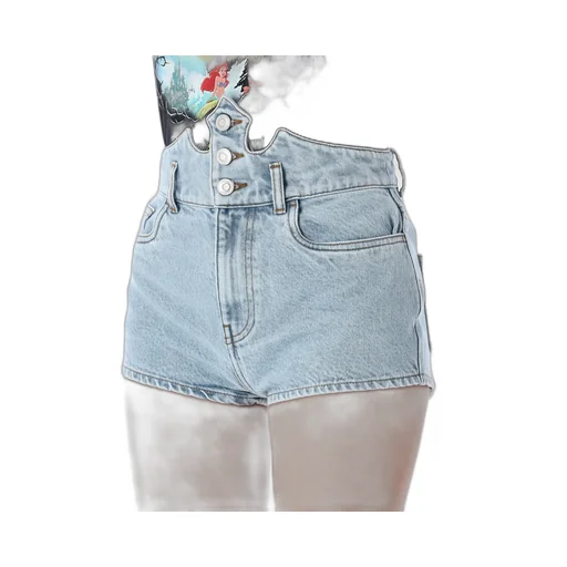 X Disney Crown Denim Shorts