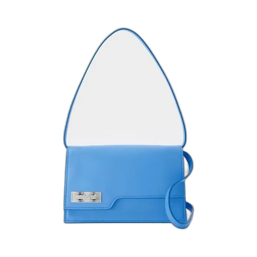 Logo Plaque Mini Folder Shoulder Bag