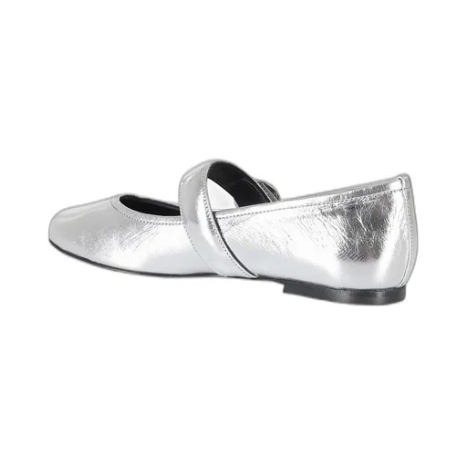 Metallic Ballerina Flat Shoes