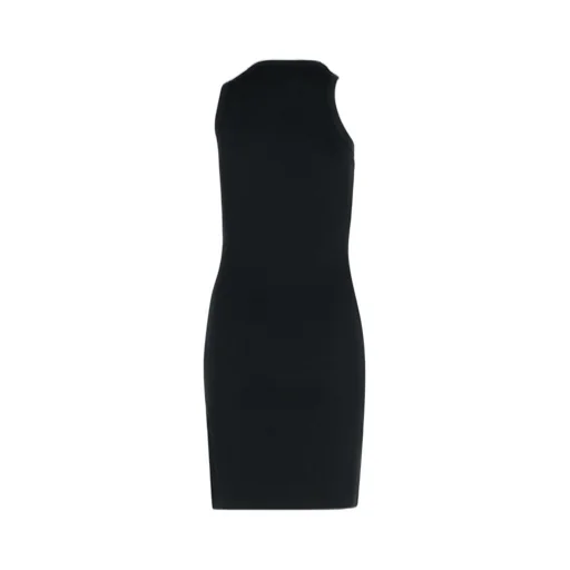 Washing Clip Rib Short Dress