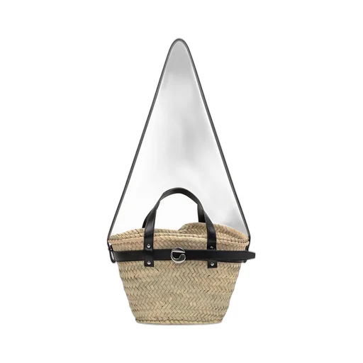 Logo Plaque Interwovened Shoulder Bag