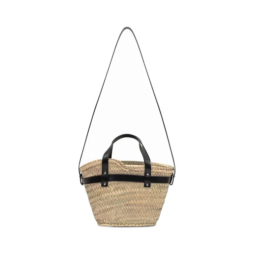 Logo Plaque Interwovened Shoulder Bag