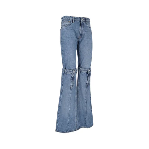 Open-Knee Distressed Jeans