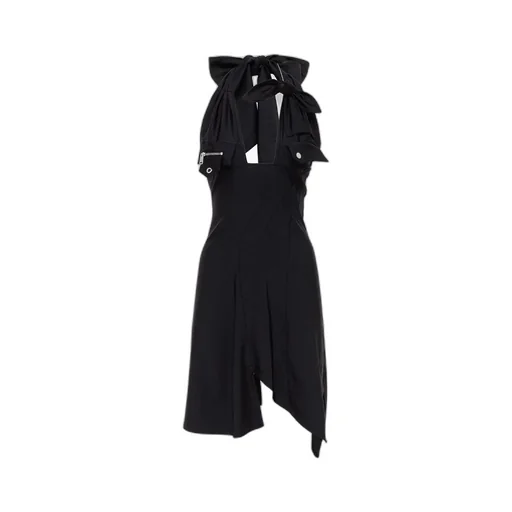 Racing Halterneck Mini Dress