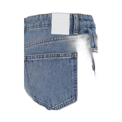 Open-Knee Distressed Jeans