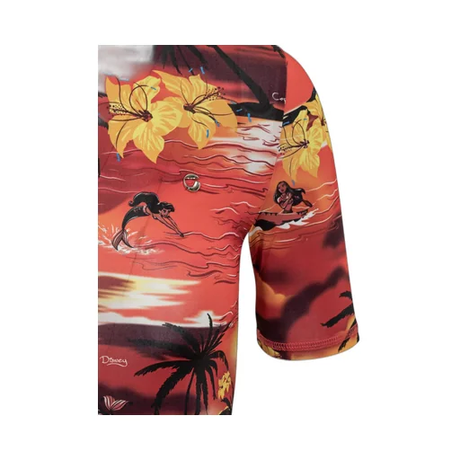 X Disney Tropical High Neck Fitted Top