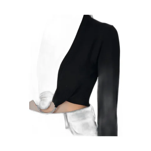 C-Logo Knitted Cropped Top