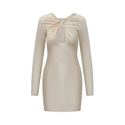 Twist Detailed Cut-Out Dress