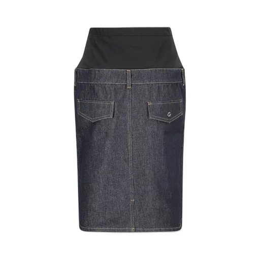 Hybrid Midi Denim Skirt