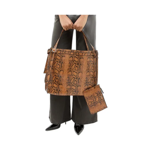 Embossed Top Handle Bag