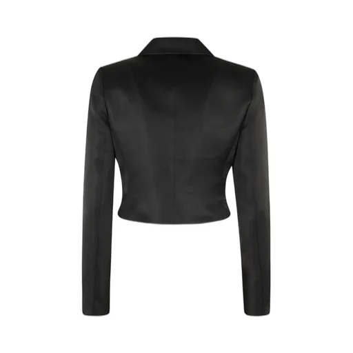 Cropped Satin Blazer