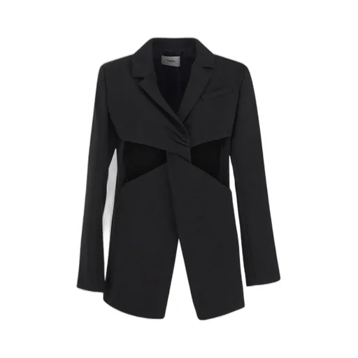 Twisted Cut-Out Tailored Jacket
