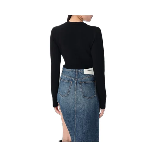 C-Logo Knitted Cropped Top