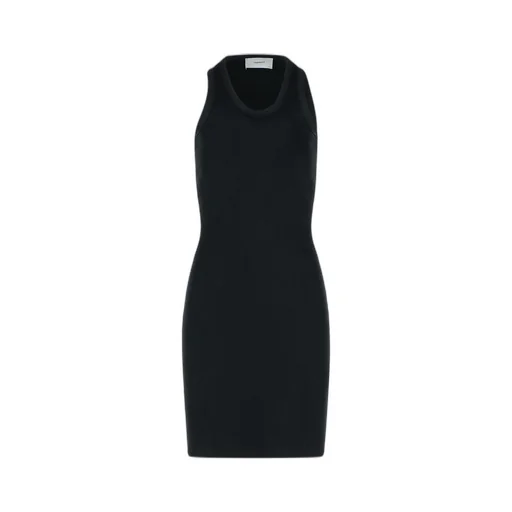 Washing Clip Rib Short Dress