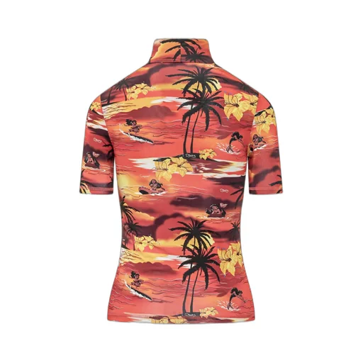 X Disney Tropical High Neck Fitted Top