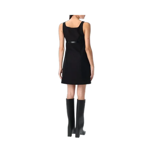 Belted Sleeveless Mini Dress