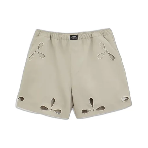 Logo Patch Cut-Out Shorts