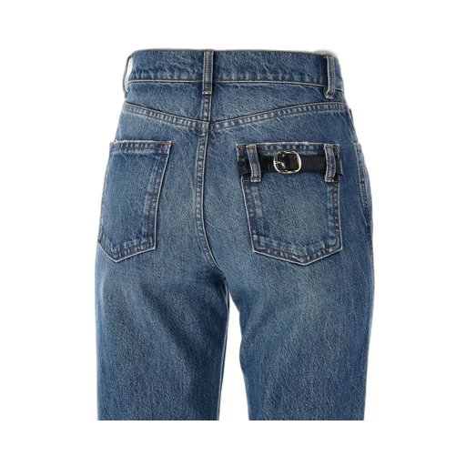 High-Waisted Slim-Fit Jeans