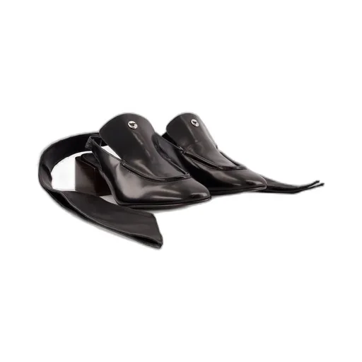 Logo Plaque Slingback Moccasins