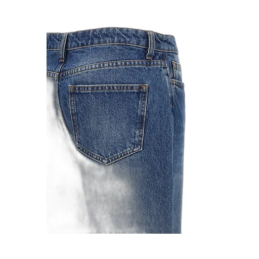 Logo-Patch Layered-Designed Jeans