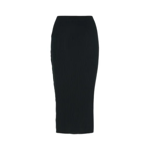 Logo Embroidered Knitted Skirt