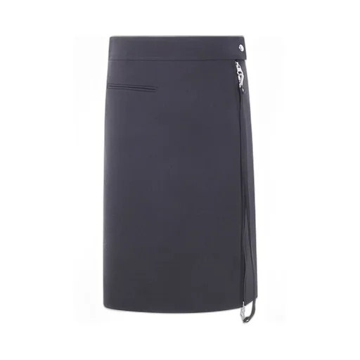 Zipped Heritage Crepe Skirt