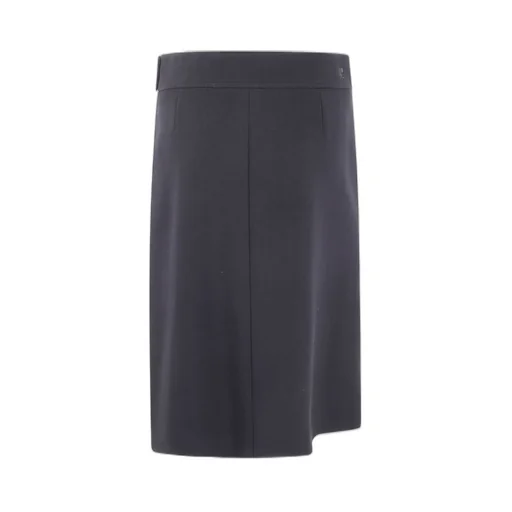 Zipped Heritage Crepe Skirt