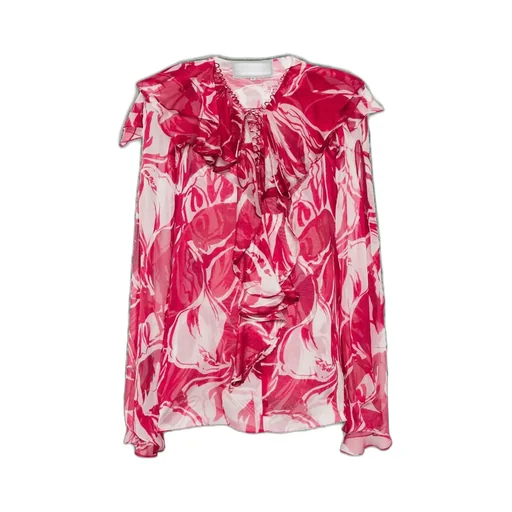 Elowyn Floral Printed Ruffled Blouse