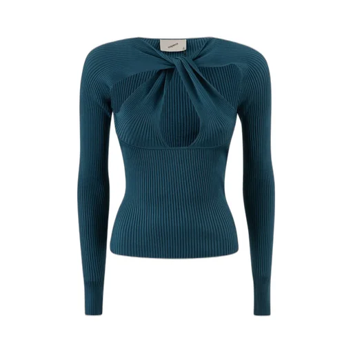 Twisted Cut-Out Knitted Top