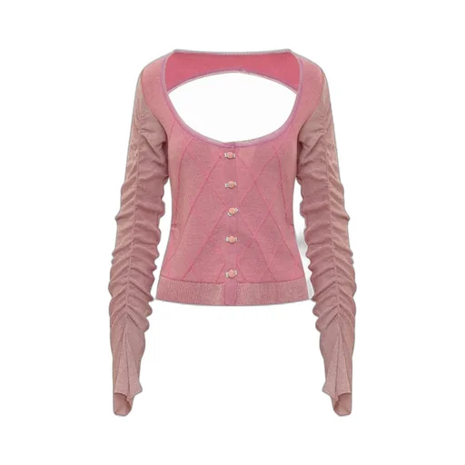 Elena Cut-Out Detailed Cardigan