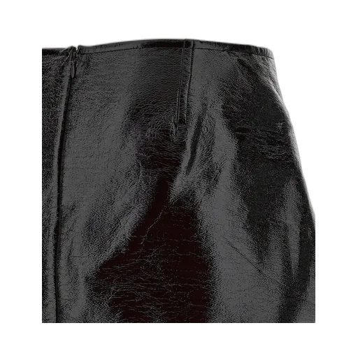 Fold Vinyl Mini Skirt