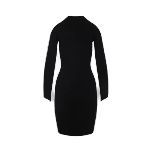 Logo Embroidered Knitted Dress