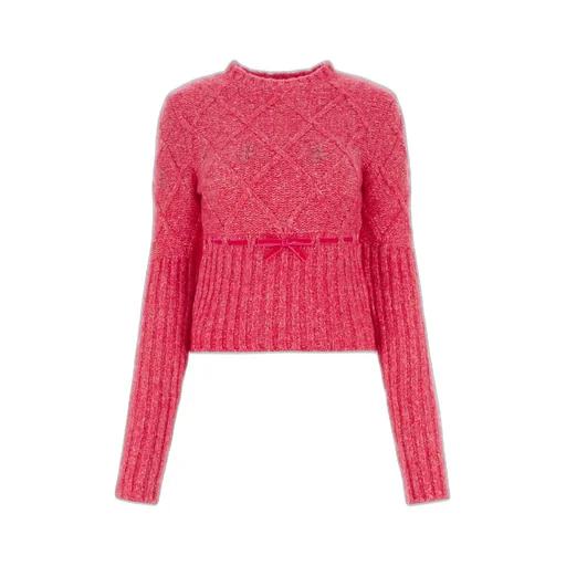 Floral Embroidered Knitted Jumper