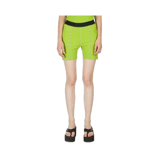 Panelled-Design Stretched Bike Shorts