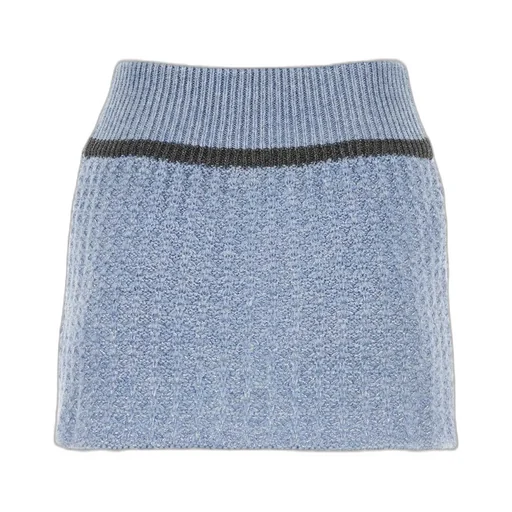 Zip Up Knitted Mini Skirt