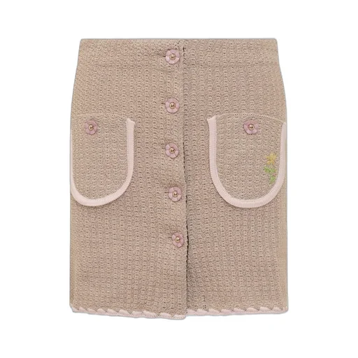 Chiara Buttoned Mini Skirt