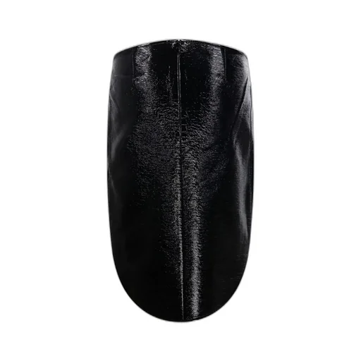 Circle Vinyl Midi Skirt