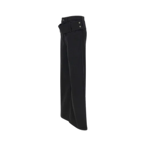 Double Belted Flared Jeans