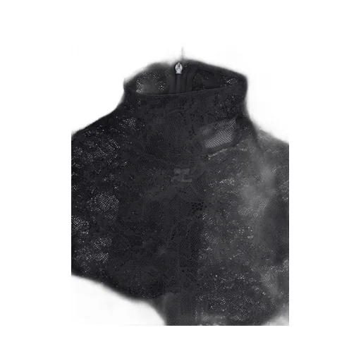 Lace Mockneck Top