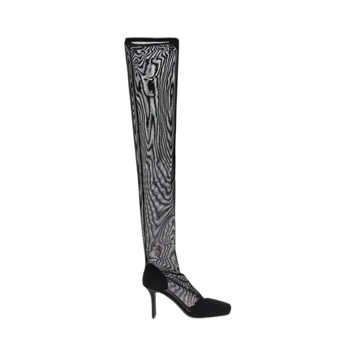 Over-The-Knee Mesh Boots