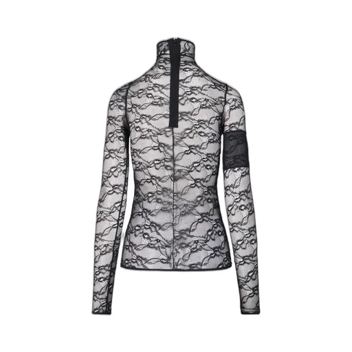 Lace Mockneck Top