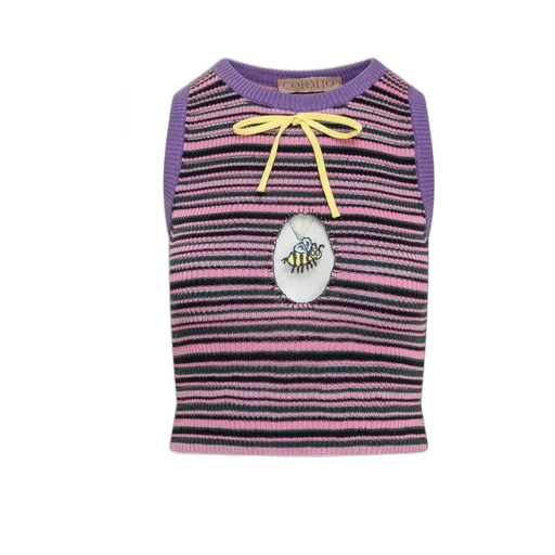 Gloria Striped Sleeveless Top