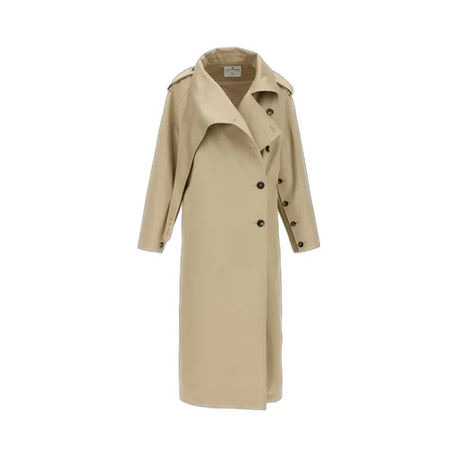 Button-Up Long Trench Coat