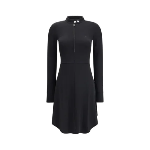 Biker Crepe Jersey Zipped Dress