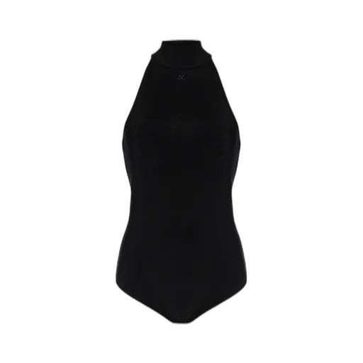 Turtleneck Open-Back Bodysuit