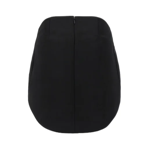 Rear Zipped Satin Mini Skirt