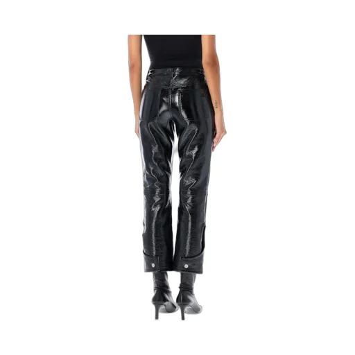 Cropped Vinyl Pants